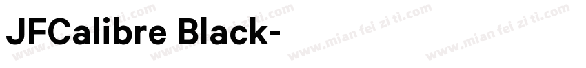 JFCalibre Black字体转换